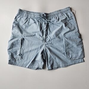 PacSun Blue Cargo Swim Shorts with Versatile Style